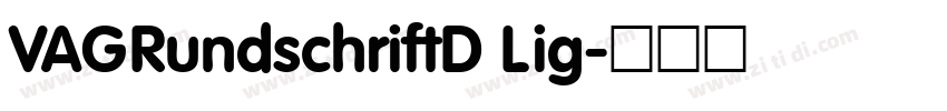 VAGRundschriftD Lig字体转换